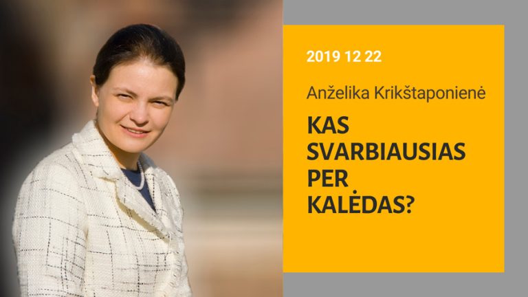 Pamokslas | 2019 12 22 | Kas svarbiausias per Kalėdas?