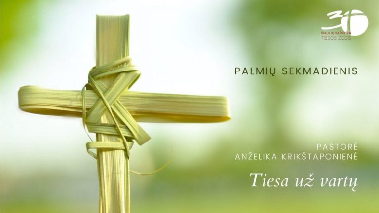 Pamokslas | 2021 03 28 | Tiesa už vartų | Palmių sekmadienis