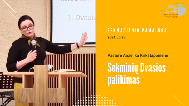 Pamokslas | 2021 05 23 | Sekminių Dvasios palikimas