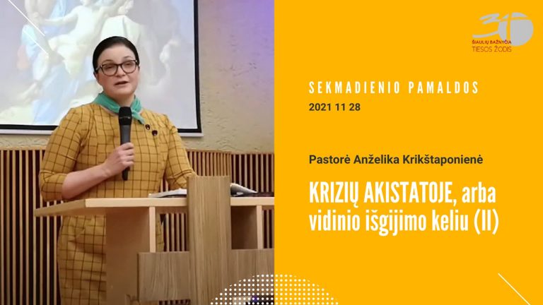 Pamokslas | 2021 11 28 | KRIZIŲ AKISTATOJE, arba vidinio išgijimo keliu (II)
