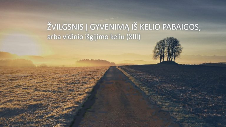 Pamokslas | 2023 03 05 | ŽVILGSNIS Į GYVENIMĄ IŠ KELIO PABAIGOS, arba vidinio išgijimo keliu (XIII)