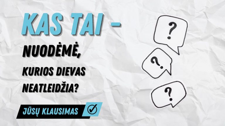 Pamokslas | 2024 03 10 | Kas tai – nuodėmė, kurios Dievas neatleidžia?
