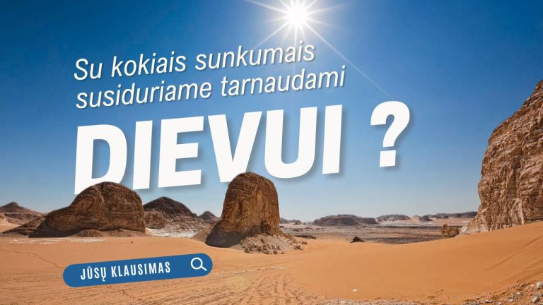 Pamokslas | 2024 05 12 | Su kokiais sunkumais susiduriame tarnaudami Dievui?